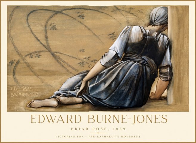 Edward Burne-Jones Briar Rose No1 - Poster