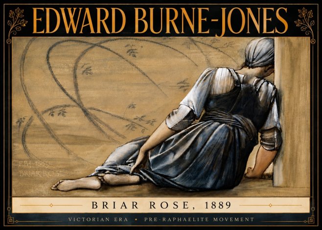 Edward Burne-Jones Briar Rose No6 - Poster