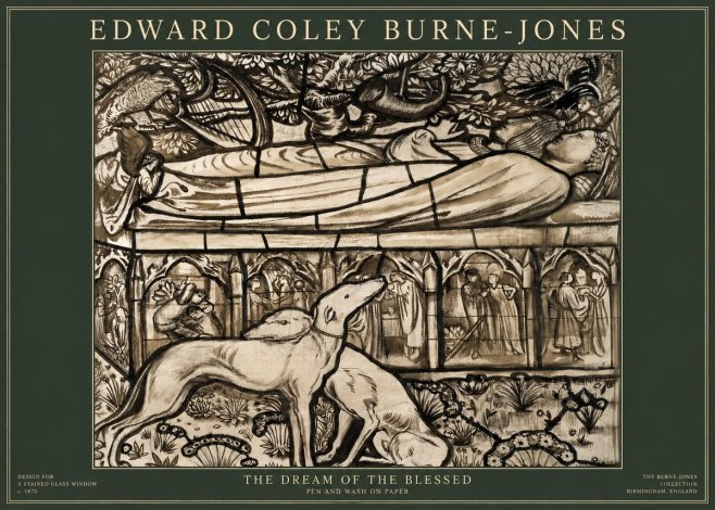 Edward Burne-Jones The Dream of the Blessed No1 - Poster