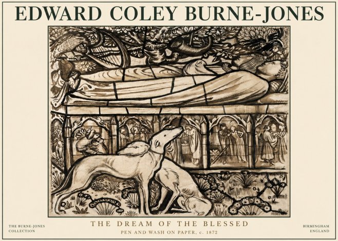 Edward Burne-Jones The Dream of the Blessed No3 - Poster