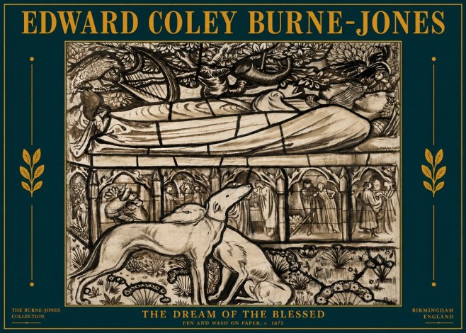 Edward Burne-Jones The Dream of the Blessed No4 - Poster