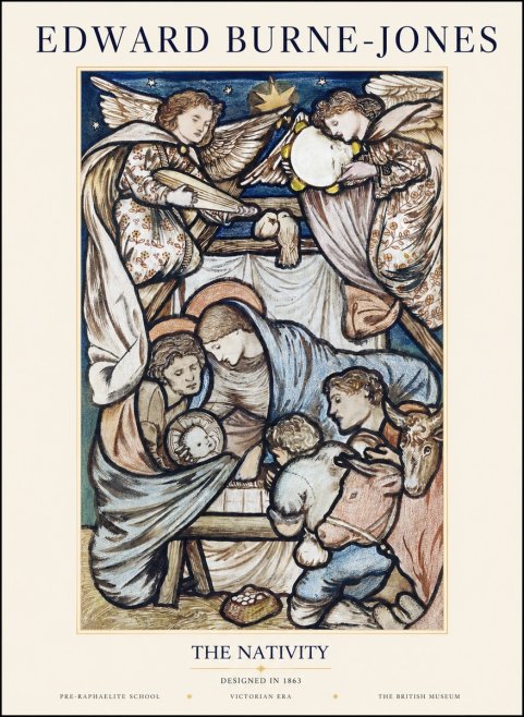 Edward Burne-Jones The Nativity No1 - Poster
