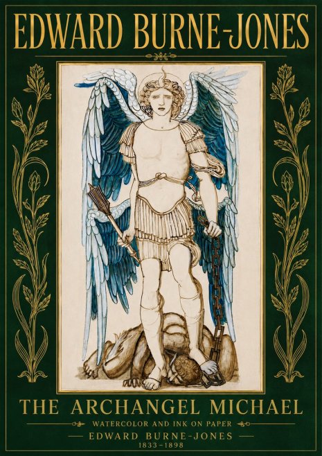 Edward Burne-Jones The Archangel Michael No4 - Poster