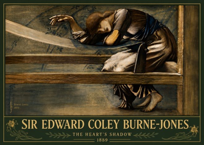 Edward Burne-Jones The Heart's Shadow No6 - Poster