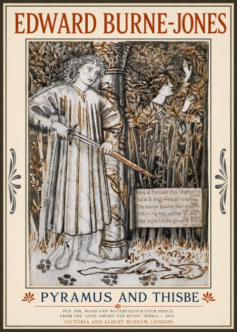 Edward Burne-Jones Pyramus and Thisbe No3 - Poster