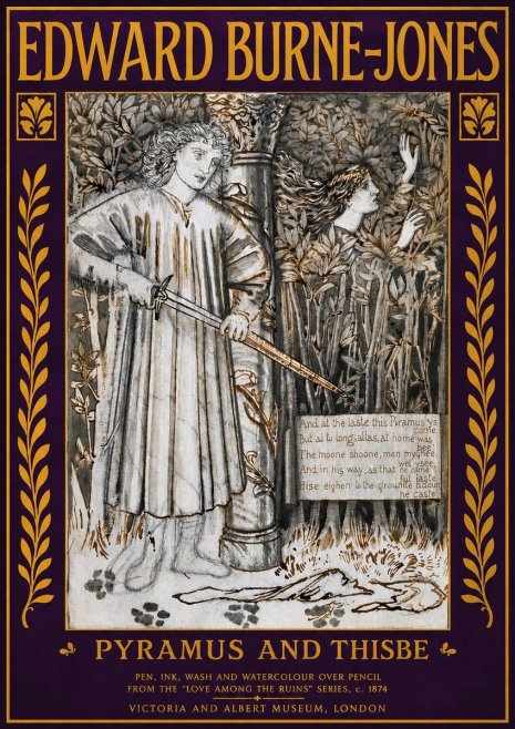 Edward Burne-Jones Pyramus and Thisbe No4 - Poster