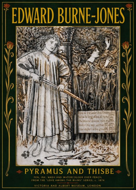 Edward Burne-Jones Pyramus and Thisbe No6 - Poster