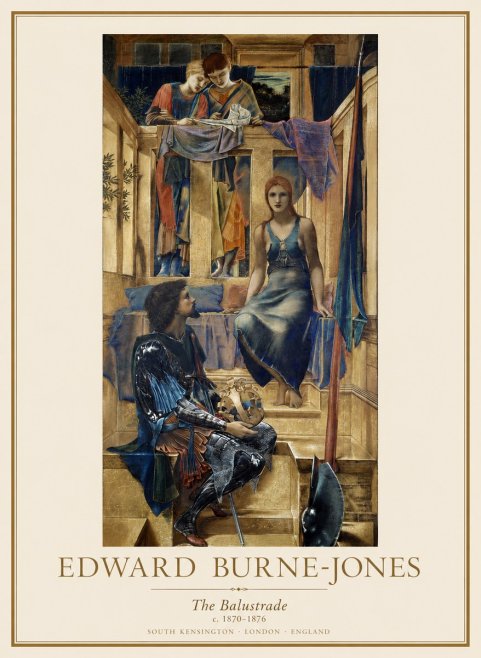 Edward Burne-Jones The Balustrade No1 - Poster