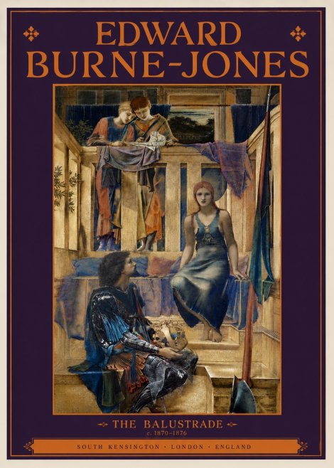 Edward Burne-Jones The Balustrade No2 - Poster