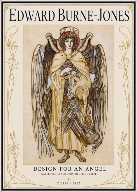 Edward Burne-Jones Design for an Angel No1 - Poster