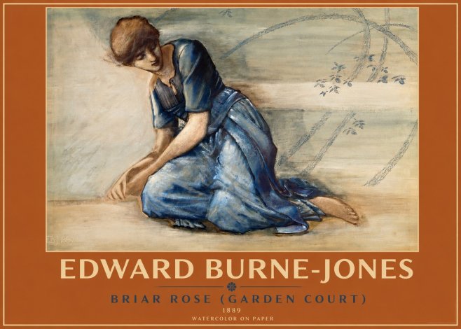 Edward Burne-Jones Briar Rose (Garden Court) No2 - Poster