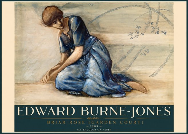 Edward Burne-Jones Briar Rose (Garden Court) No3 - Poster