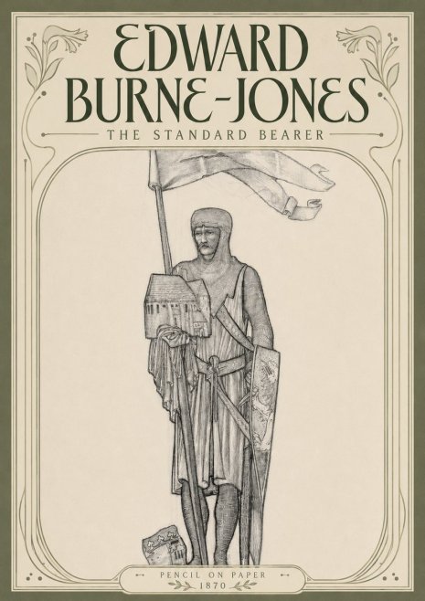 Edward Burne-Jones The Standard Bearer No4 - Poster