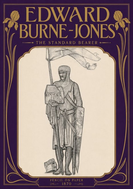 Edward Burne-Jones The Standard Bearer No5 - Poster