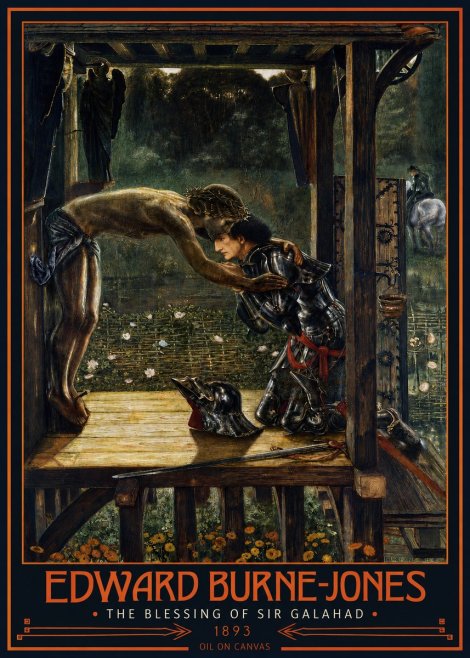 Edward Burne-Jones The Blessing of Sir Galahad No2 - Poster