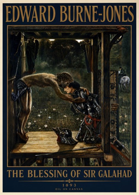 Edward Burne-Jones The Blessing of Sir Galahad No4 - Poster