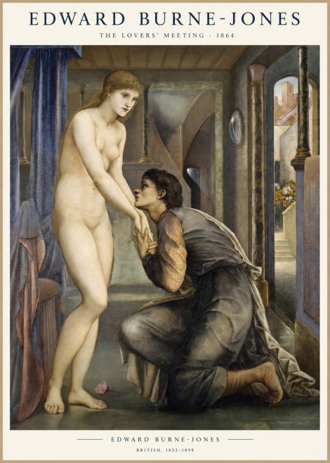 Edward Burne-Jones The Lovers' Meeting No1 - Poster