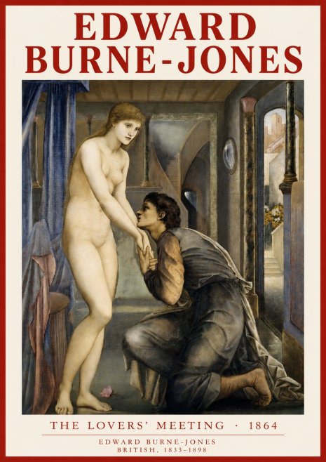 Edward Burne-Jones The Lovers' Meeting No3 - Poster
