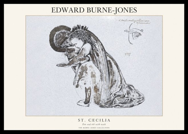 Edward Burne-Jones St. Cecilia No1 - Poster