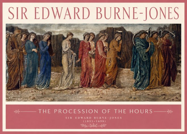 Edward Burne-Jones The Procession of the Hours No3 - Poster