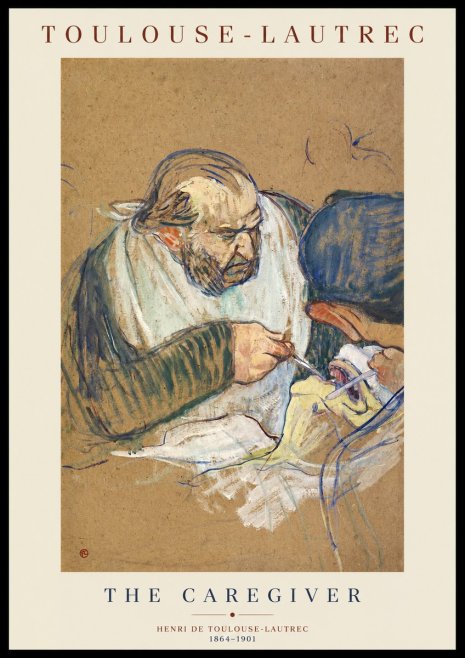 Toulouse-Lautrec The Caregiver No1 - Poster