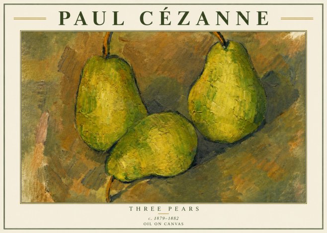 Paul Cézanne Three Pears No3 - Poster