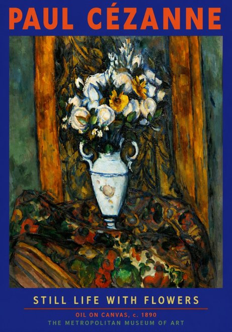 Paul Cézanne Still Life with Flowers No2 - Poster