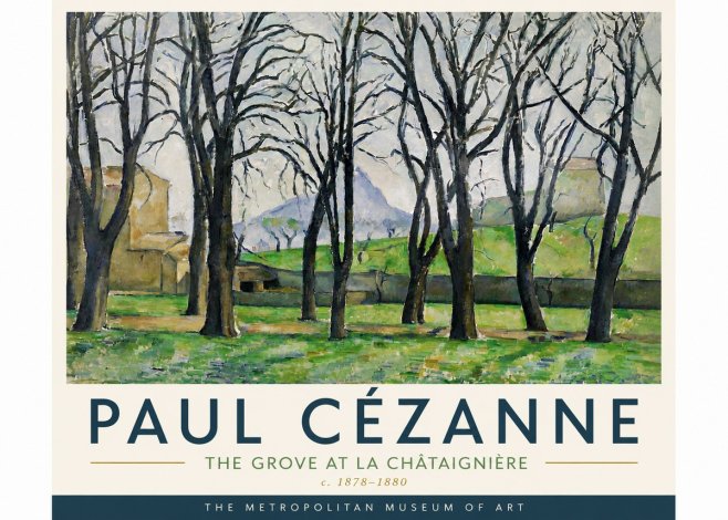 Paul Cézanne The Grove at La Châtaignière No6 - Poster