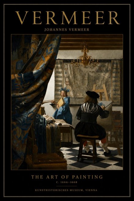 Vermeer The Art of Painting No3 - Poster
