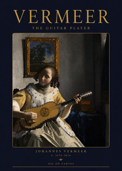 Vermeer The Guitar Player No3 - Poster