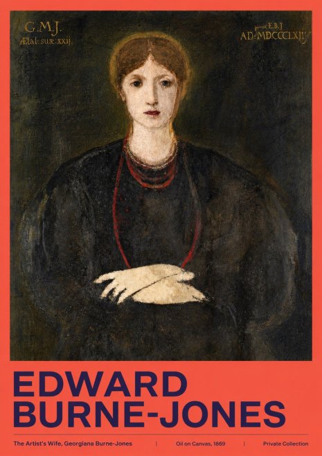 Edward Burne-Jones The Artist's Wife, Georgiana Burne-jones No2 - Poster