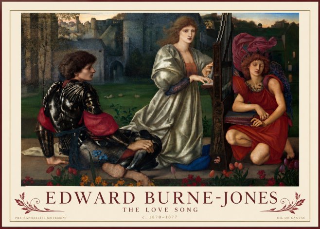 Edward Burne-Jones The Love Song No3 - Poster
