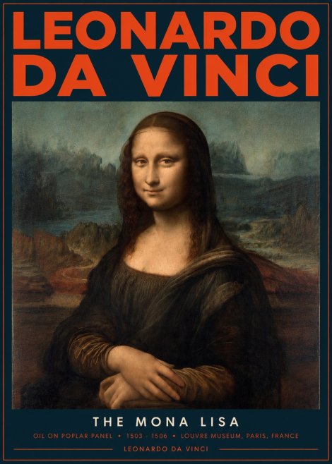 Leonardo da Vinci The Mona Lisa No2 - Poster