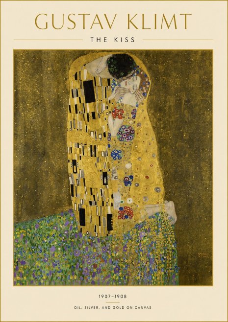 Klimt The Kiss No3 - Poster