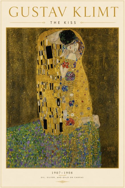 Klimt The Kiss No6 - Poster