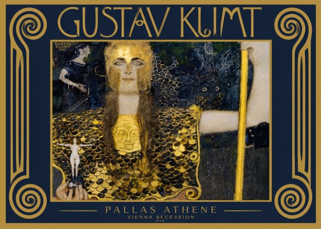 Klimt Pallas Athene No5 - Poster