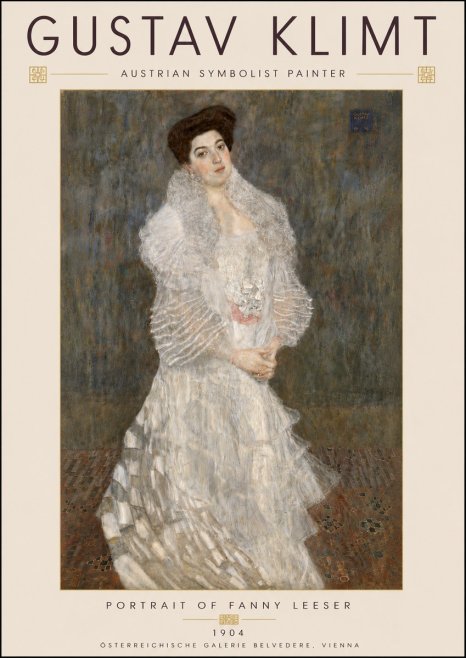 Klimt Portrait of Fanny Leeser No6 - Poster