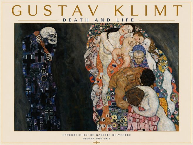 Klimt Death and Life No4 - Poster