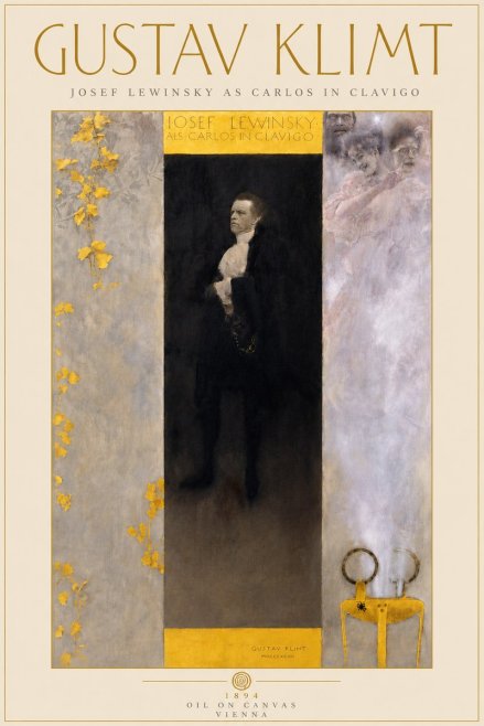 Klimt Josef Lewinsky as Carlos in Clavigo No6 - Poster