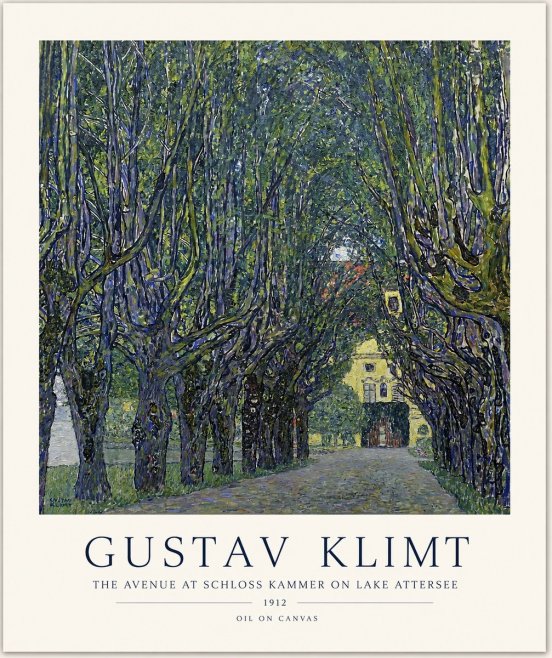 Klimt The Avenue at Schloss Kammer on Lake Attersee No1 - Poster