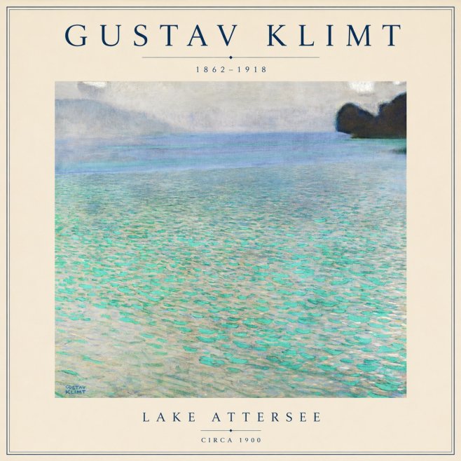 Klimt Lake Attersee No5 - Poster