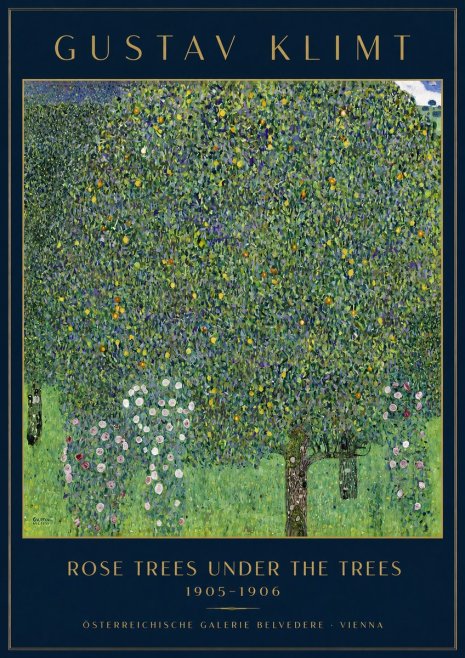 Klimt Rose Trees Under the Trees No3 - Poster