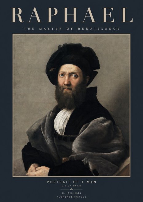 Raphael Portrait of a Man No2 - Poster