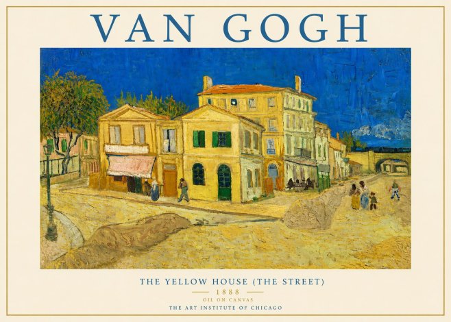 Van Gogh The Yellow House (the Street) No3 - Poster