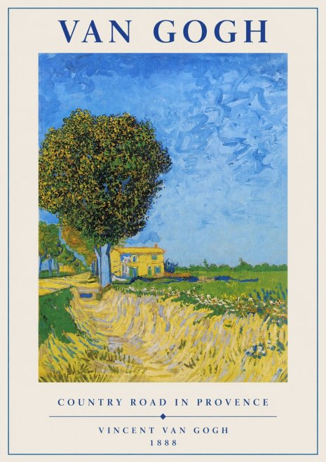 Van Gogh Country Road in Provence II No1 - Poster