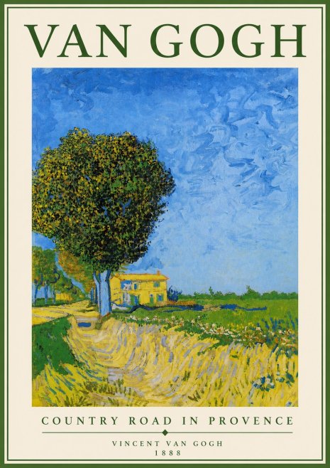 Van Gogh Country Road in Provence II No4 - Poster