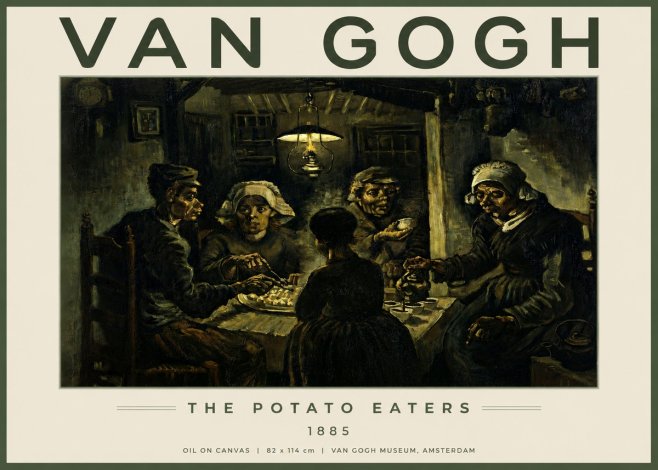 Van Gogh The Potato Eaters II No3 - Poster
