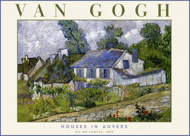 Van Gogh Houses in Auvers No5 - Poster