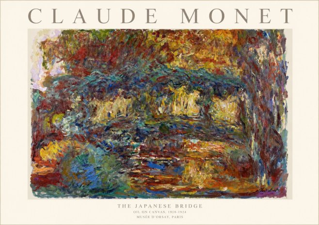 Monet The Japanese Bridge I No1 - Poster