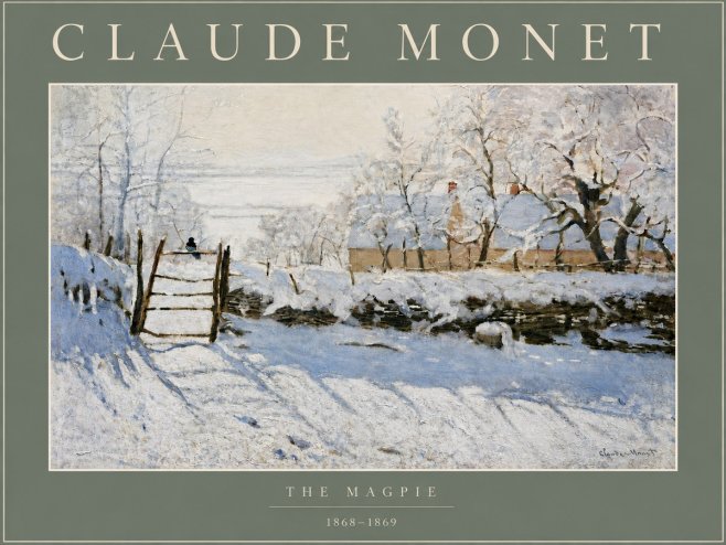 Monet The Magpie No4 - Poster